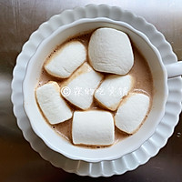 #一道菜表白豆果美食#冬日暖饮 巧克力牛奶棉花糖杯的做法图解8