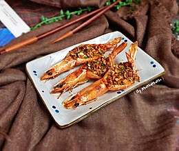 黄油蒜茸焗大虾#最爱盒马小龙虾#的做法