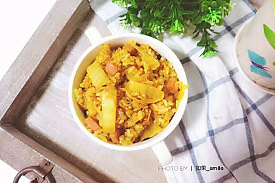泡菜咖喱炒饭