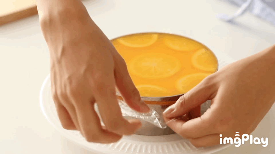 橙子果冻慕斯蛋糕的做法图解14