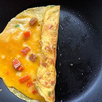 营养早餐鸡蛋蔬菜卷的做法图解5