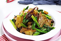 冬季下饭菜，豆豉鱼炒土豆油麦菜的做法