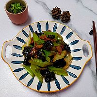 西芹炒肉的做法图解14