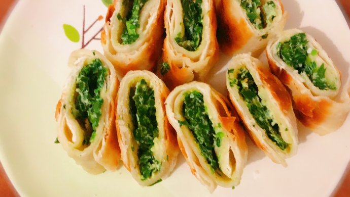 韭菜卷子#外表酥脆