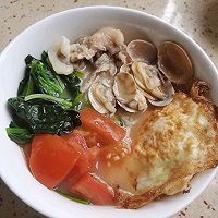 海鲜蔬菜鸡蛋面的做法图解8