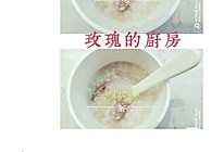 冬京菜猪肝粥的做法