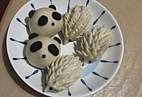 熊猫小刺猬豆沙包的做法