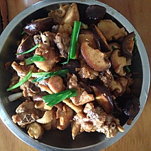 鲜冬菇炒鸡肉