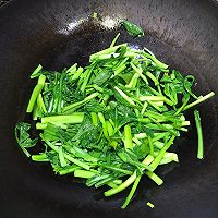 小白菜与黑腐竹的做法图解6