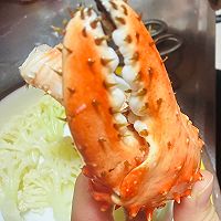 #除夕帝王蟹 年年都有钳#山姆品质整只帝王蟹马苏里拉焗蟹钳的做法图解4