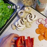 #丘比小能手料理课堂#学会这道西冷牛排沙拉，厨艺称霸朋友圈的做法图解7