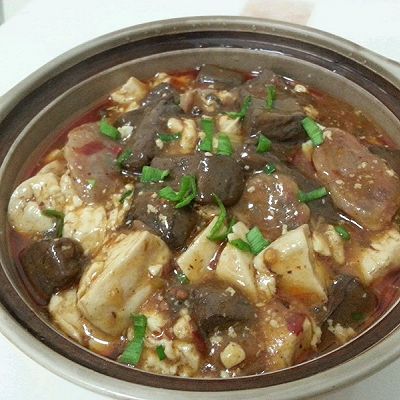 鸭血烧豆腐