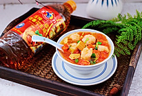 #多力金牌大厨带回家-上海站#虾滑番茄豆干汤的做法