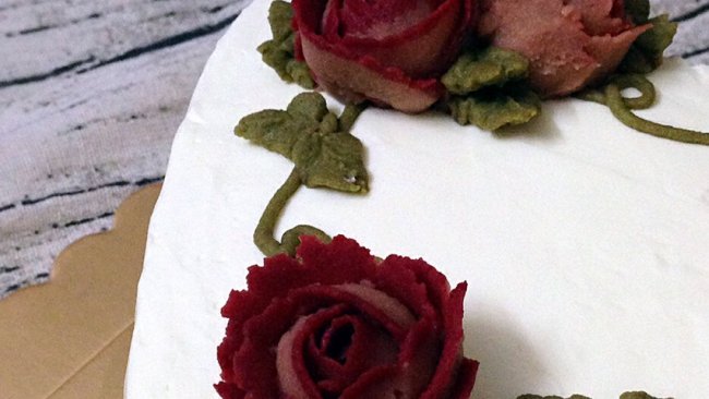 栗子裱花蛋糕的做法