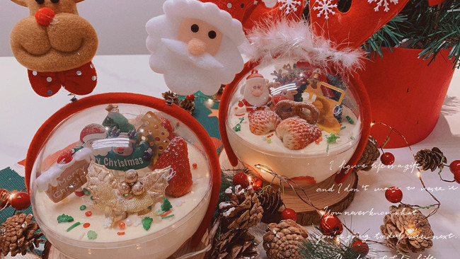 #安佳佳倍容易圣诞季#圣诞慕斯球蛋糕的做法