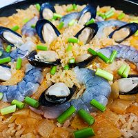 #智利贻贝中式烹法大赏#海鲜饭的做法图解12