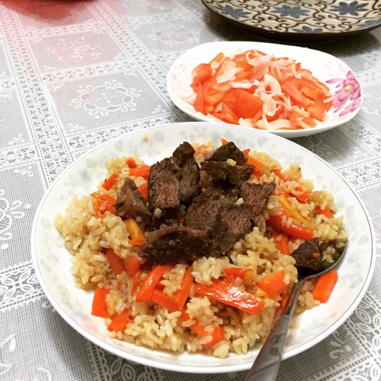 手抓饭的做法图解13