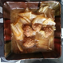 大白菜肉圆子