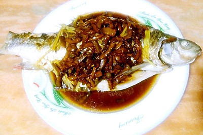 榨菜蒸鲮鱼--乌江榨菜
