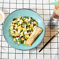 煎三文鱼牛油果沙拉配小黄瓜果蔬汁的做法图解10