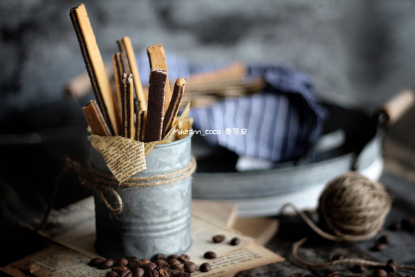 双色多层饼干棒