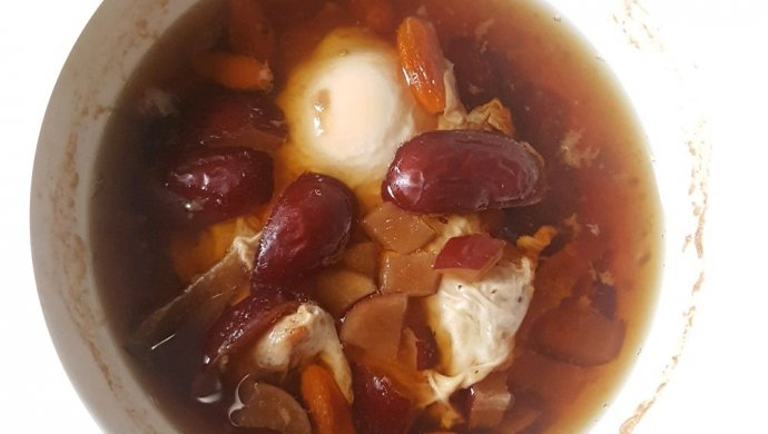 红糖黄酒炖鸡蛋