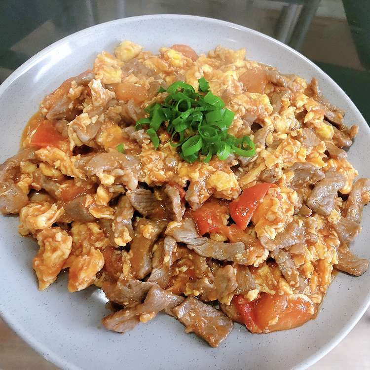 番茄滑蛋牛肉的做法