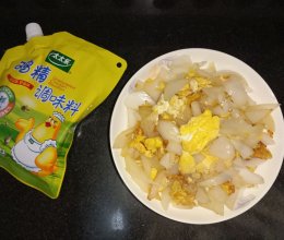 加了太太乐鸡精的洋葱炒蛋的做法