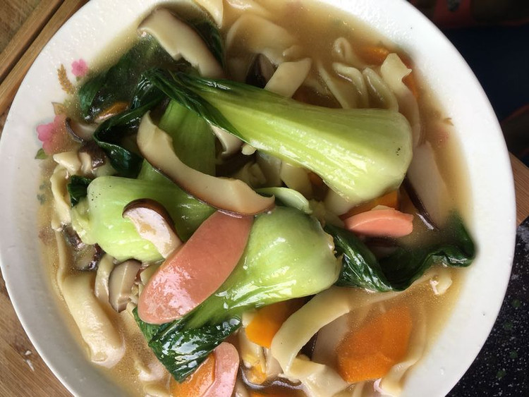 香菇青菜面的做法