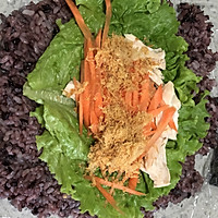 紫米低脂鸡肉饭团的做法图解8