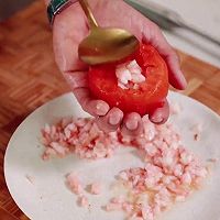 一勺勺灌满好运，蒸出美味的减肥菜，番茄加拿大北极虾滑团的做法图解9