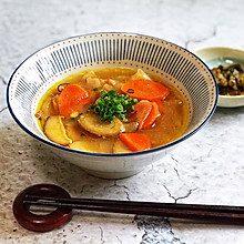 #换着花样吃早餐#还原深夜食堂の豚汁定食