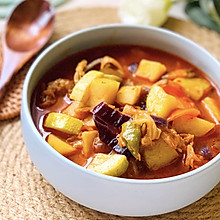 #中秋团圆食味#韩式泡菜汤，异国风情料理跟我做很简单哦