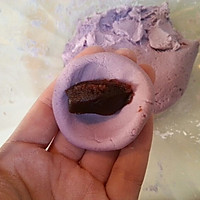 椰香紫薯糯米糍的做法图解2