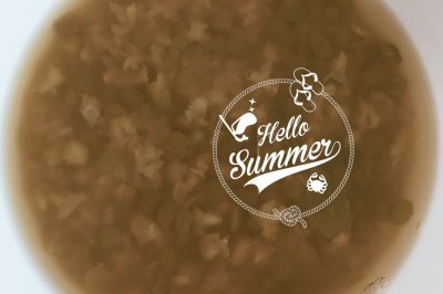 超简单：冰糖薄荷绿豆汤