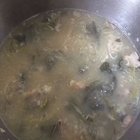 猪肝瘦肉菜心粥的做法图解12