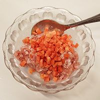 #肉食主义#荠菜香培根蒸肉酿豆腐的做法图解4