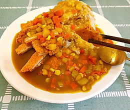 #美味烤箱菜，就等你来做！#咖喱鸡排饭-烤箱版的做法