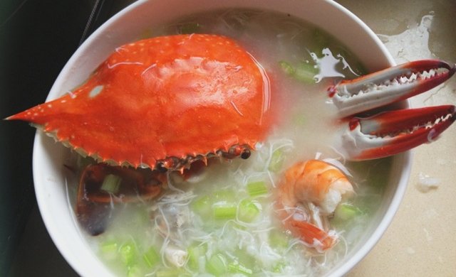 西芹蟹肉粥