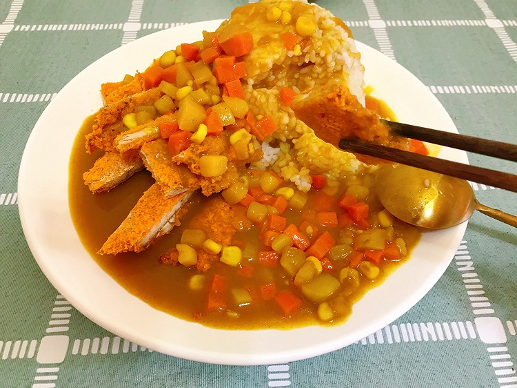 咖喱鸡排饭-烤箱版的做法