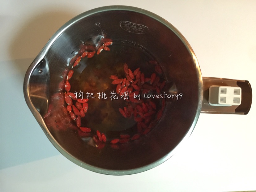 #九阳豆浆机# 枸杞桃花泪的做法图解4
