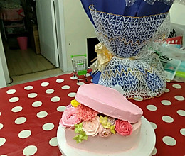 心形花盒蛋糕做法简版的做法
