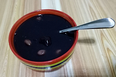 红枣花生紫米粥