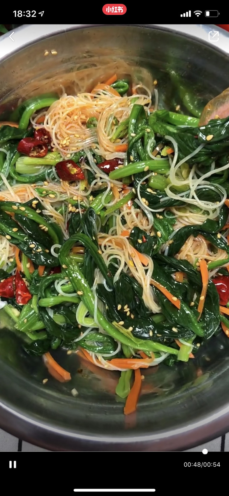凉拌菠菜的做法