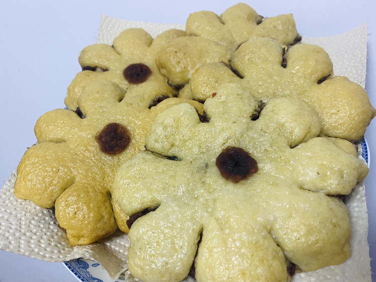 桂花豆沙玉米包的做法