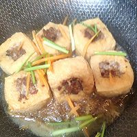 豆腐泡酿肉的做法图解4