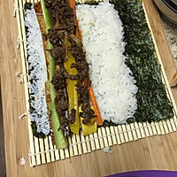 简单韩式烤肉紫菜包饭 불고기 김밥的做法图解10