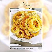 炸洋葱圈，炸香蕉段的做法图解6