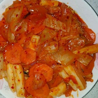泡菜炒年糕