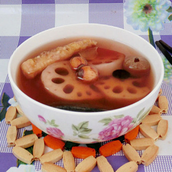 灵芝黑豆莲藕汤
